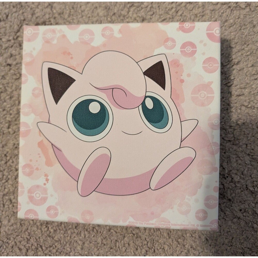 Pokemon Jigglypuff Jiggly Puff Art Canvas by Nintendo Wall Decor 6×6 Inch